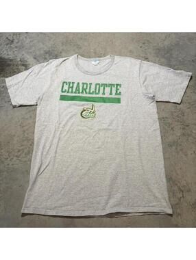 Vintage 90s Charlotte 49ers Champion College Tee Shirt XL Gray NCAA